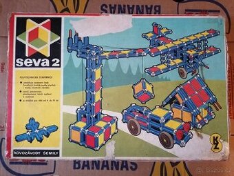 Stavebnice Seva 2 / Polytechnicka stavebnice / retro hracky