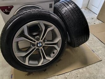 Alu kola BMW X3 5x120 r18 Originál, zimní pneu+TPMS