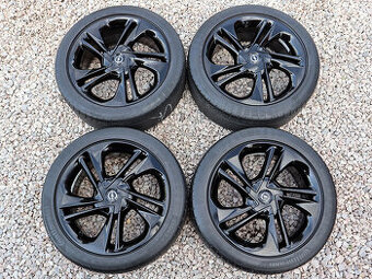 17" Alu kola = 4x100 = OPEL CORSA E – ČERNÉ – LETNÍ - TOP