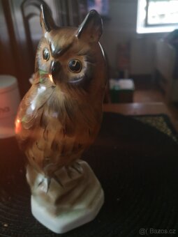 porcelánové sošky dux sovy