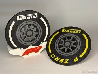 F1 Pirelli podtácky se stojanem