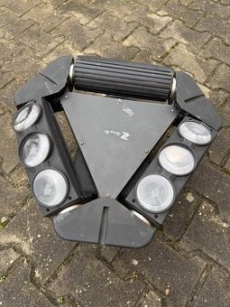 LED DJ světelný efekt – rotační 4ramenný, DMX