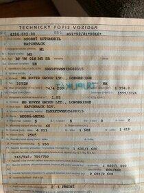 Motor Land Rover 20T2N 2.0itd 74kw