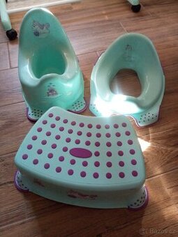 Sada-stupinek, sedátko na WC a nočník