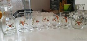 Sklo s mysliveckými motivy