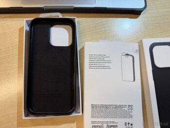 iPhone 16 pro originál kožené pouzdro nové