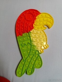 Pop-it antistresova hračka - papoušek