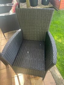 Prodám zahradní židle plastový ratan - 1