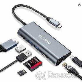 7v1 Hub USB C, HDMI, RJ45 2x USB  SD/Micro SD reader