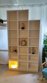 3x Ikea BILLY knihovna + 2 nástavce