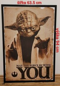 Zarámovaný plakát Star Wars - YODA