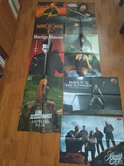 Metalové plakáty oboustranné A2:T. IOMMI atd. - 1