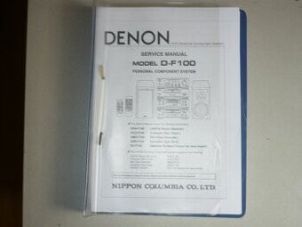 Servisní mánual na sestavu DENON D-F100