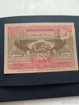 500kč 1919 Alfons Mucha Ivančice