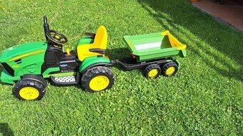 Prodám zánovní dětský elektrický traktůrek John Deere