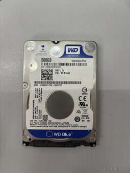 WD BLUE 500GB 5,4k 8MB SATA III 2,5'' WD5000LPVX