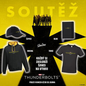 Thunderbolts MARVEL - mikina, tričko, čepice - merch
