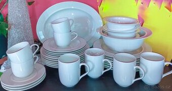 Neúplná sada porcelánu značky Alessi