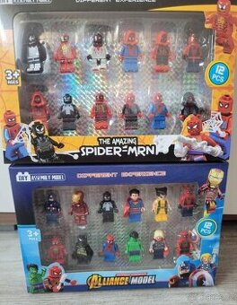 Nové sada 250,- spiderman Avengers figurky