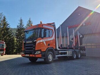 Lesovoz LESOVÚZ Scania V8 R580 do drewna lasu stos kłoda