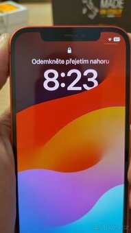 Apple iPhone 12 64GB RED,skvělý stav,baterie 88%,zár.12mes