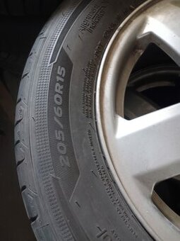Alu disky 5x100+ pneu 205/60R15 - 1