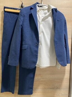 H&M klučičí oblek vel 140+ boty velikost 36