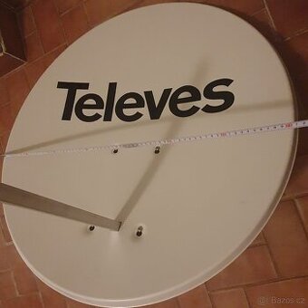 Satelitní parabola Televes ISD offset 830 Al bílá