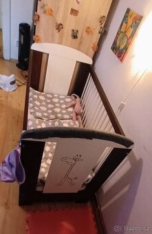 Detska postylka Safai Zrafa 1206 cm (oreh–bila)