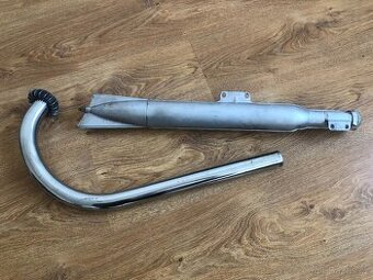 Prodám originální výfuk s kolenem na motocykl ČZ 175/450