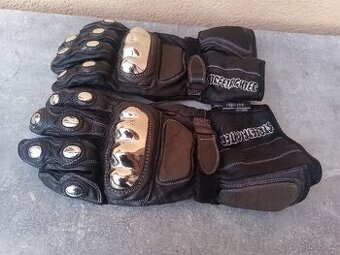 Kožené rukavice na motorku STREETFIGHTER-3XL.