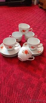 Retro kávová porcelánová souprava