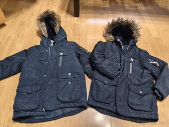 Zimní bundy kabátek pro dvojčata