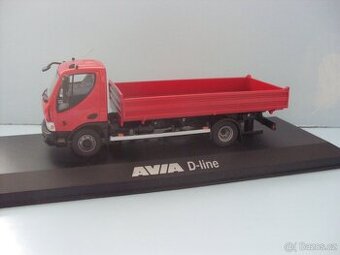 Model AVIA  D-Line sklápěč červený 1:43