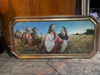 Obraz Kristus v pšeničném poli