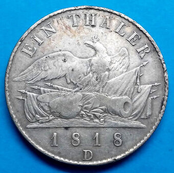 Stříbrná mince Fridrich Vilém lll. Prusko