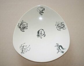 Nórska porcelánova misa 1964 Vintage Norwegian bowl