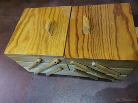 dřevěné šití, galantérní box