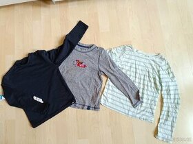 3 ks dětské termo tričko a bavlněná trika vel.110 - 116