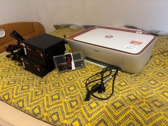 elektronika - ramky, 2x zdroj, tiskárna.