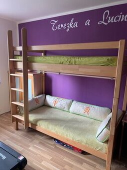 Postel Masiv buk 200x90cm vc.matrace