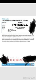Pitbull O2 Aréna 2025 3x stání u pódia