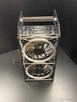 8 patrový Rack s ventilátory pro Raspberry Pi - 1