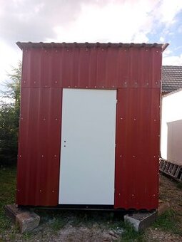 Stavební Buňka, Zahradní domek, 5x2.5m červená