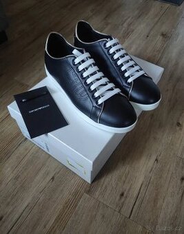 Emporio Armani – Luxusné kožené tenisky (originál, nové)
