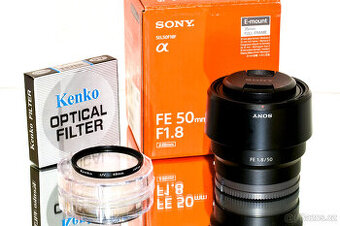 Sony FE 50mm f/1,8 + UV filtr Záruka 03/26