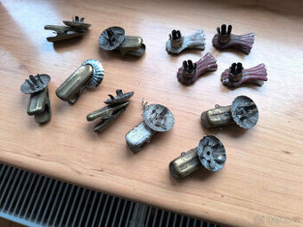 Staré skřipce na svíčky, skřipce na stromeček, retro