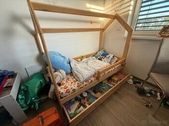 Postylka domecek pro deti 140x80