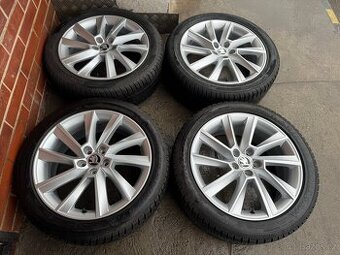 Alu 17" 5x100,škoda Stratos zimní 75% SCALA , TOP