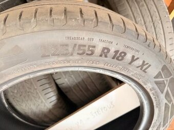 Prodám 4 ks ojetých letních pneu Continental 225/55 R18